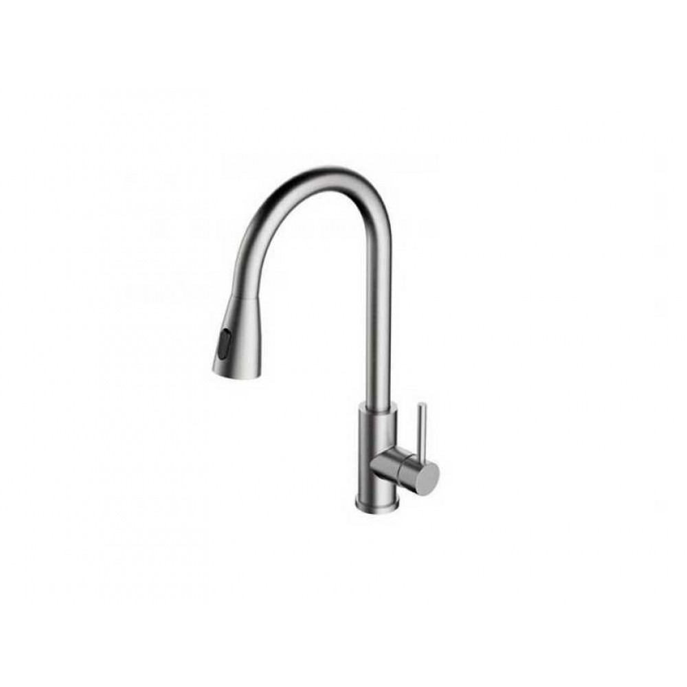 ALVEUS PRIMROSE PS SAT нерж. сталь смеситель (выдвижной излив)