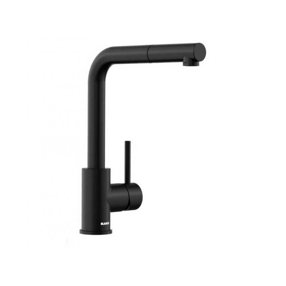 Blanco MILA-S черный матовый (выдвижной шланг)
