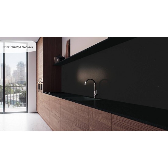 3100 Ультра Черный / Jet Black Caesarstone (Цезарь стоун)