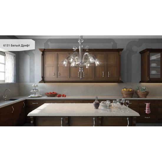 6131 Белый Дрифт / Bianco Drift Caesarstone (Цезарь стоун)