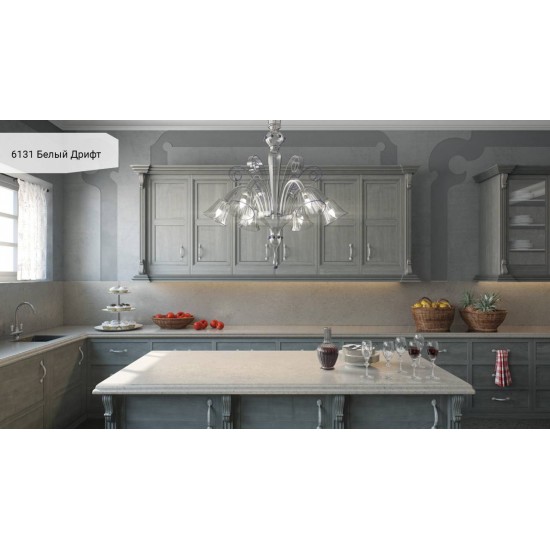 6131 Белый Дрифт / Bianco Drift Caesarstone (Цезарь стоун)